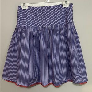 J. Crew Purple Stripped Skirt